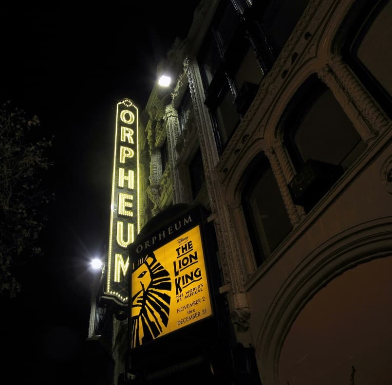 The Lion King at the Orpheum Theater in San Francisco | Delicious Not Gorgeous