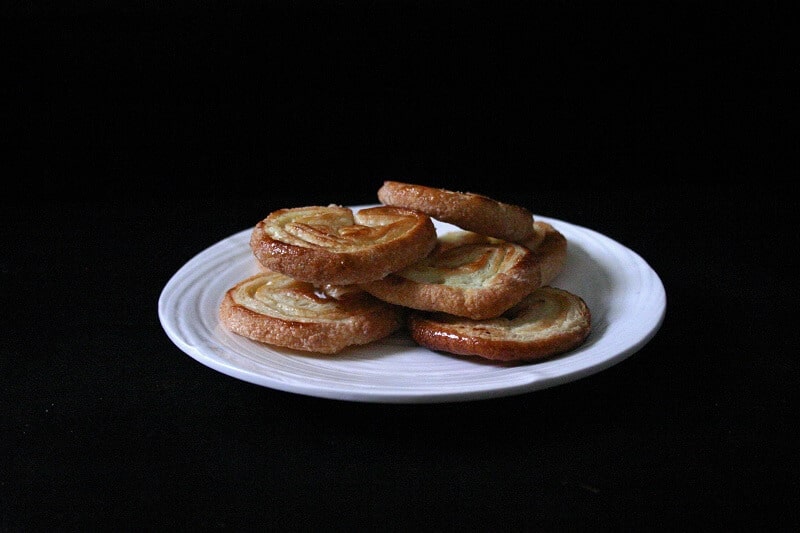 A pile of golden palmiers. #french #palmiers #cookies #puffpastry