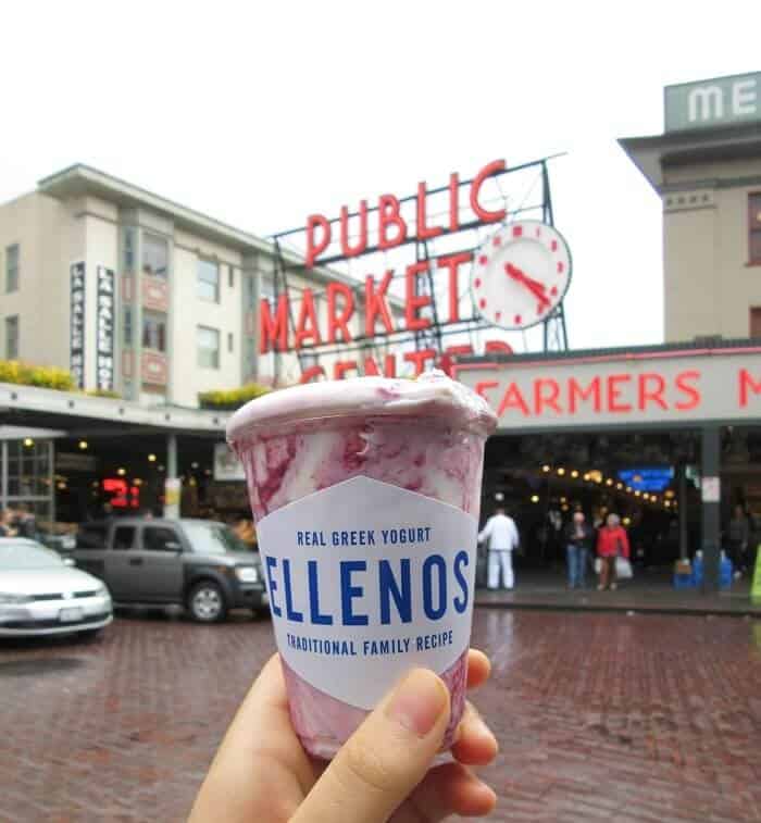 Marionberry Greek yogurt from Elleno's in Seattle, WA. Travel Guide to Seattle: Delicious Not Gorgeous Edition #seattle #washington #travel