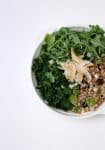 This barley kale salad with toasted coconut might sound plain, but did I mention that it has dried cherries and a punchy sesame soy vinaigrette? #barley #kalesalad #coconut #salad