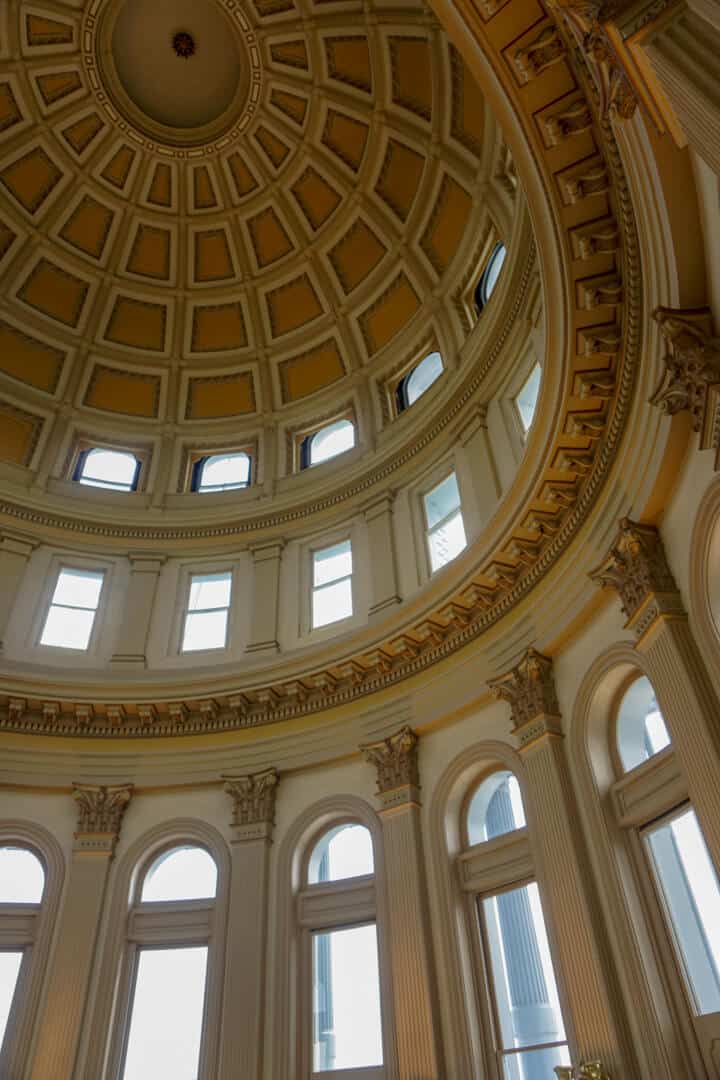 Inside the Colorado State Capitol dome